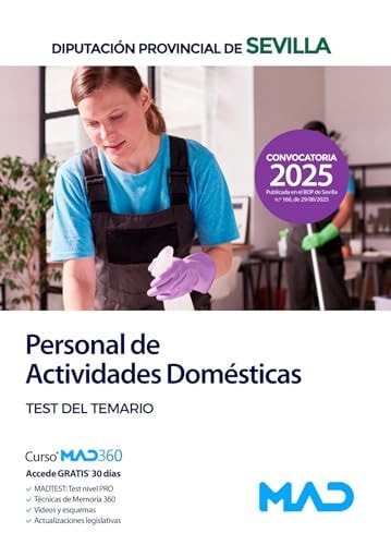 Personal de Actividades Domésticas de la Diputación de Sevilla. Test del temario