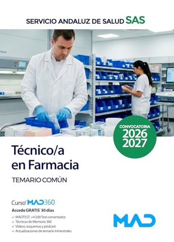 Técnico/a en Farmacia del Servicio Andaluz de Salud. Temario común