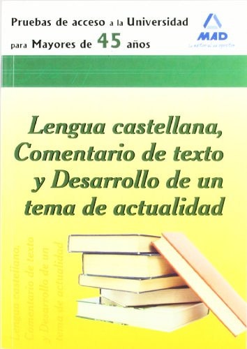 Lengua castellana comentario de texto y desarrollo de un tema de actualidad