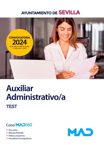 Auxiliar Administrativo/a del Ayuntamiento de Sevilla. Test