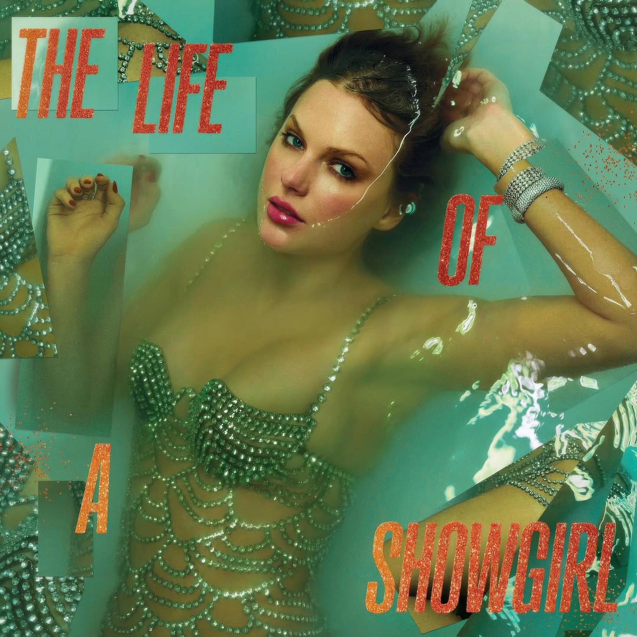 The Life of a Showgirl (Portofino Orange Glitter) – Plastic Books
